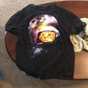 It is a cat in space tee. It works well for pjs.